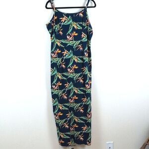 Hilo Hattie Green and Pink Spaghetti Strap Sundress Size 16